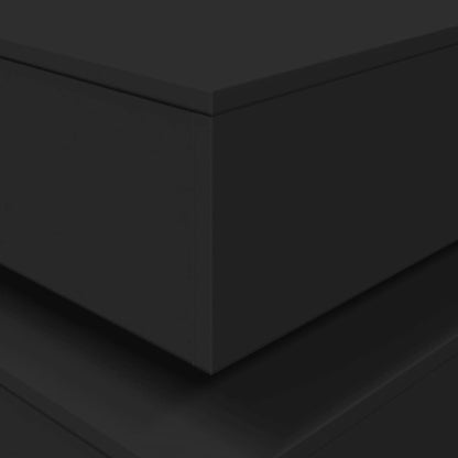 Soffbord Svart LED 90x50x40 cm