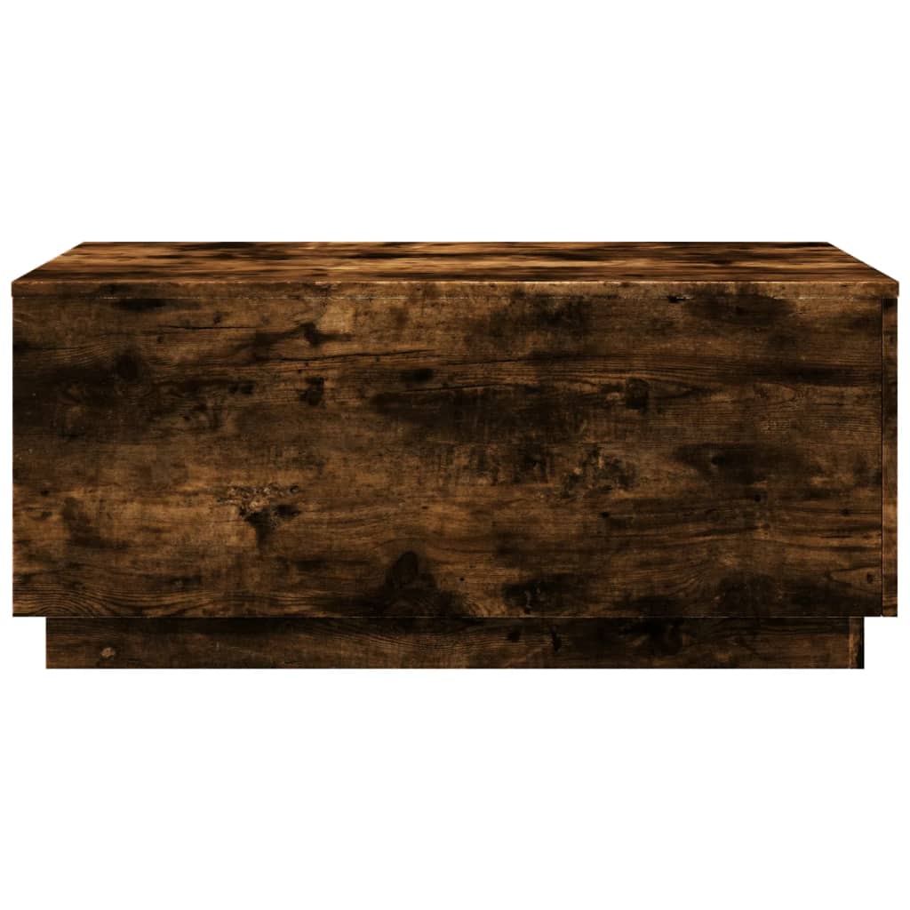 Soffbord Rökfärgad Ek LED 90x50x40 cm