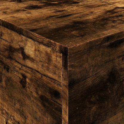 Soffbord Rökfärgad Ek LED 90x50x40 cm