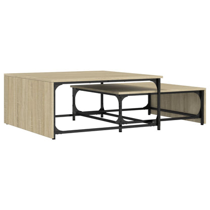 Soffbord Sonoma Ek 2 st metall