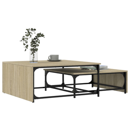 Soffbord Sonoma Ek 2 st metall