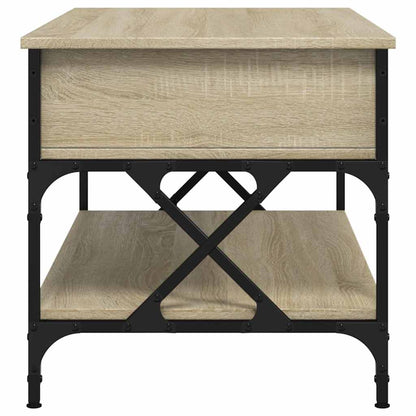 Soffbord Sonoma Ek 100x50x50 cm och metall