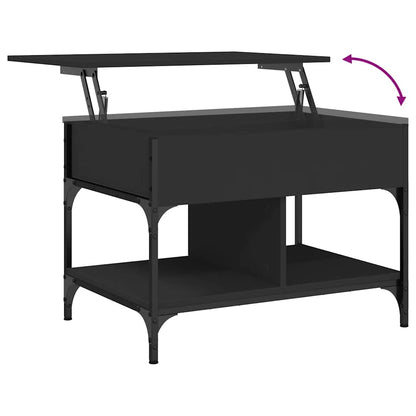 Soffbord Svart 70x50x50 cm och metall