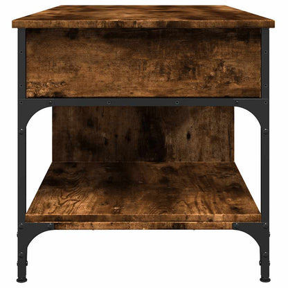 Soffbord Rökfärgad Ek 100x50x50 cm metall