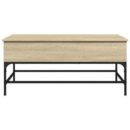 Soffbord Sonoma Ek 100x50x45 cm och metall