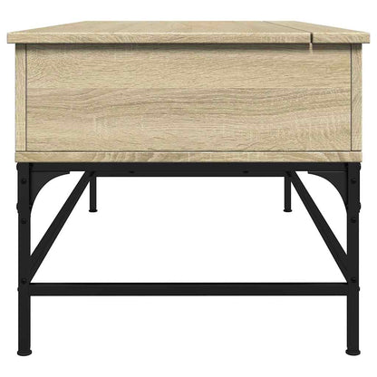 Soffbord Sonoma Ek 100x50x45 cm och metall