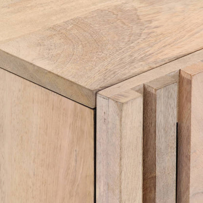 Sängbord 2 st 40x34x46 cm massivt blekt mangoträ