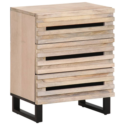 Sängbord Nattduksbord Trä 50x34x62 cm massivt mangoträ