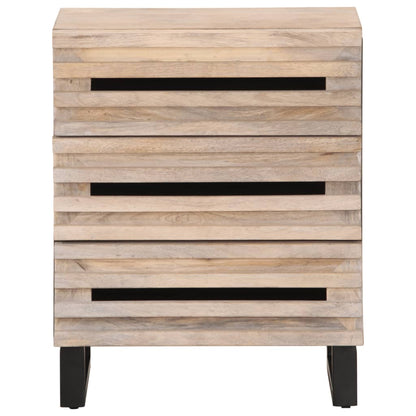 Sängbord Nattduksbord Trä 50x34x62 cm massivt mangoträ