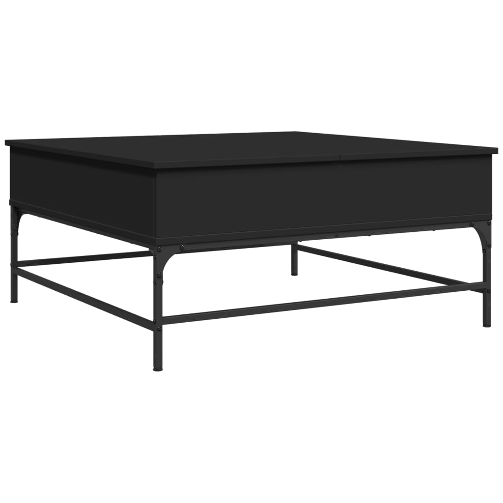 Soffbord Svart 95x95x45 cm metall