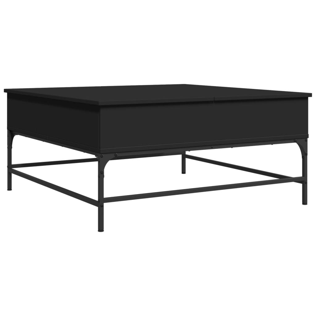 Soffbord Svart 95x95x45 cm metall