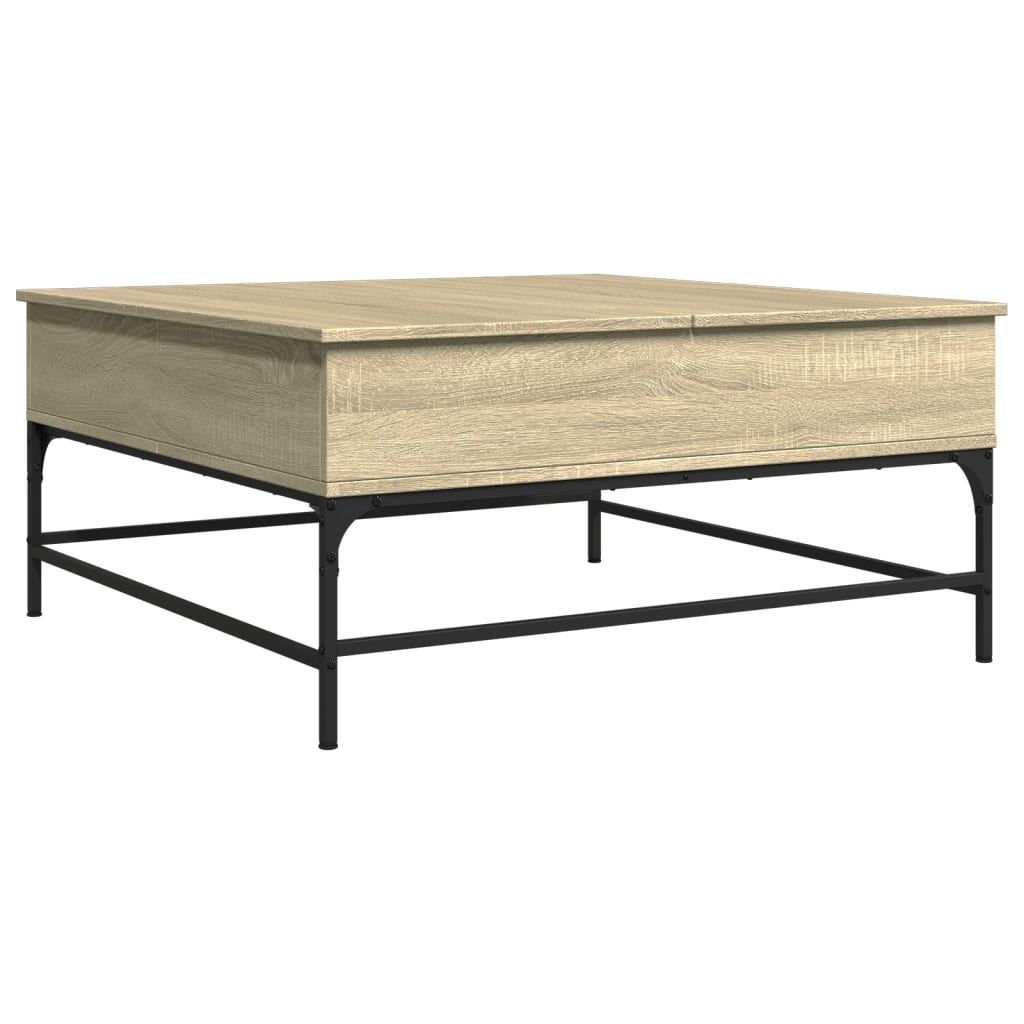 Soffbord Sonoma Ek 95x95x45 cm järn