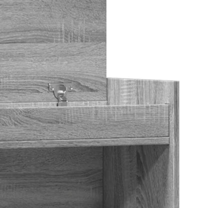 Skoställ Sonoma Grå Skoskåp 100,5x28x100 cm