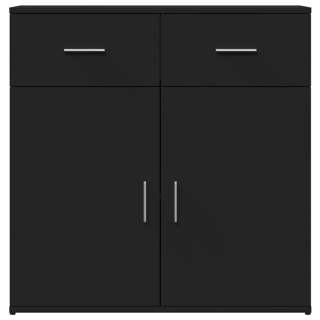 Skänk Svart 79x38x80 cm