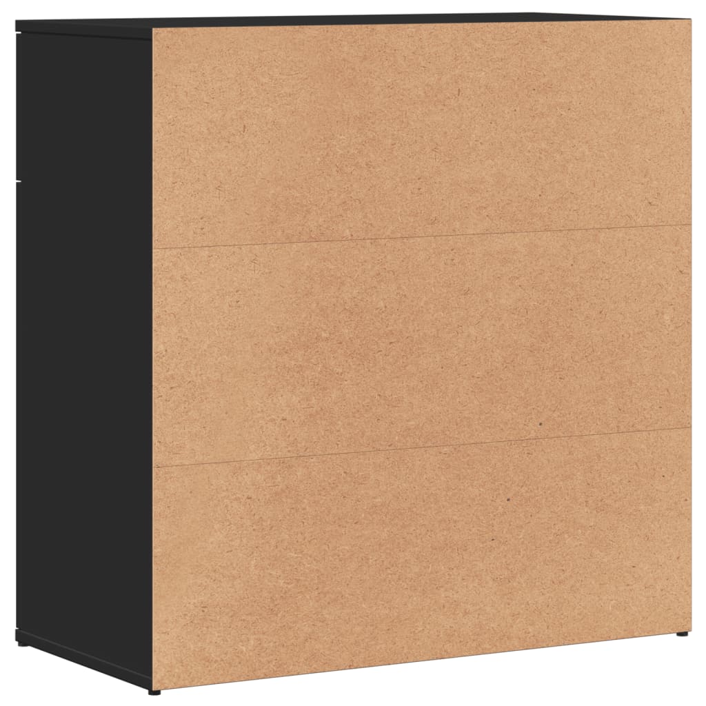 Skänk Svart 79x38x80 cm