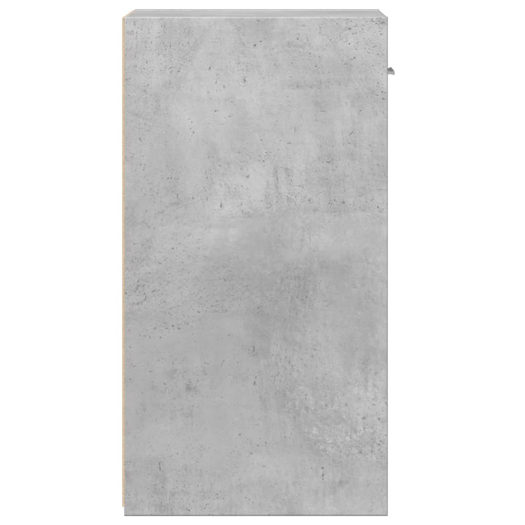 Sängbord 2 st betonggrå 35x34x65 cm konstruerat trä