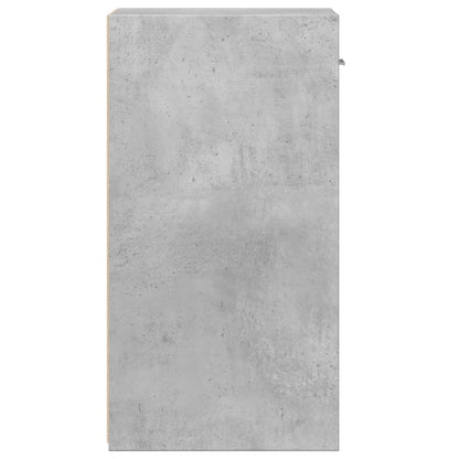 Sängbord 2 st betonggrå 35x34x65 cm konstruerat trä