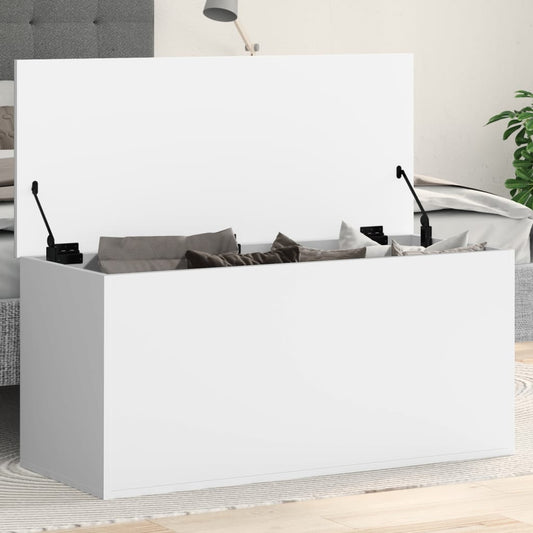 Förvaringskista Vit 100x42x46 cm