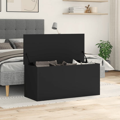 Förvaringskista Svart 100x42x46 cm