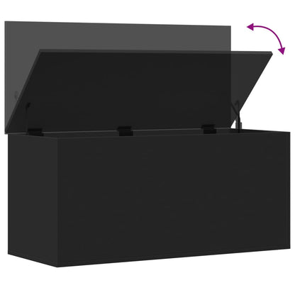 Förvaringskista Svart 100x42x46 cm
