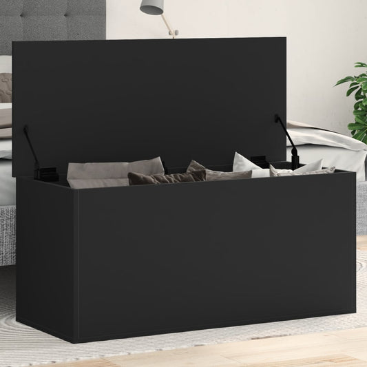Förvaringskista Svart 100x42x46 cm