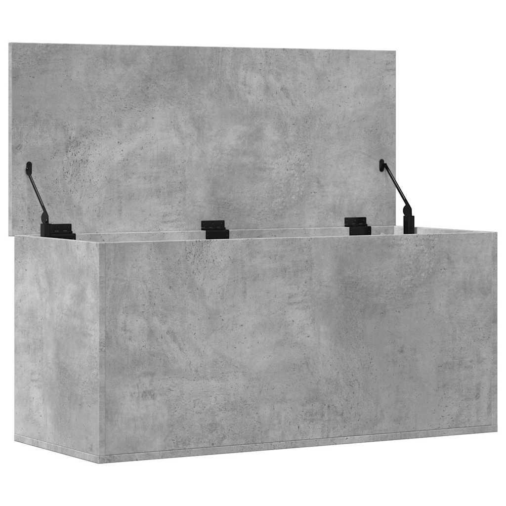 Förvaringskista Betonggrå 100x42x46 cm