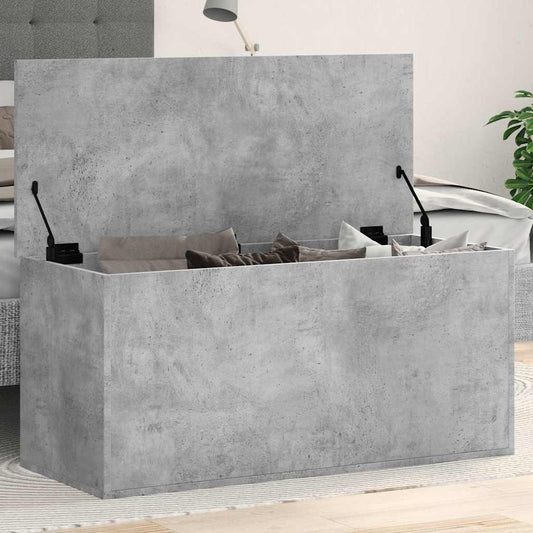 Förvaringskista Betonggrå 100x42x46 cm
