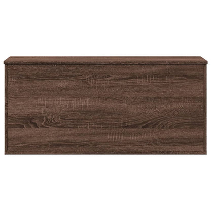 Förvaringsbänk Förvaringslåda Brun Ek 100x42x46 cm