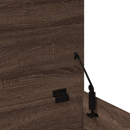Förvaringsbänk Förvaringslåda Brun Ek 100x42x46 cm