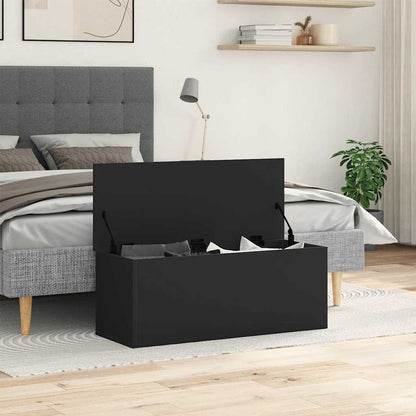 Förvaringskista Svart 90x35x35 cm