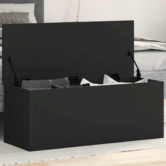 Förvaringskista Svart 90x35x35 cm