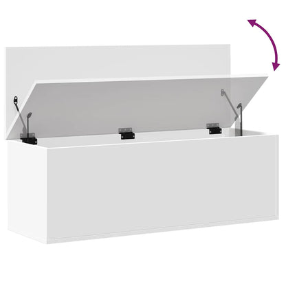 Förvaringskista Vit 102x35x35 cm