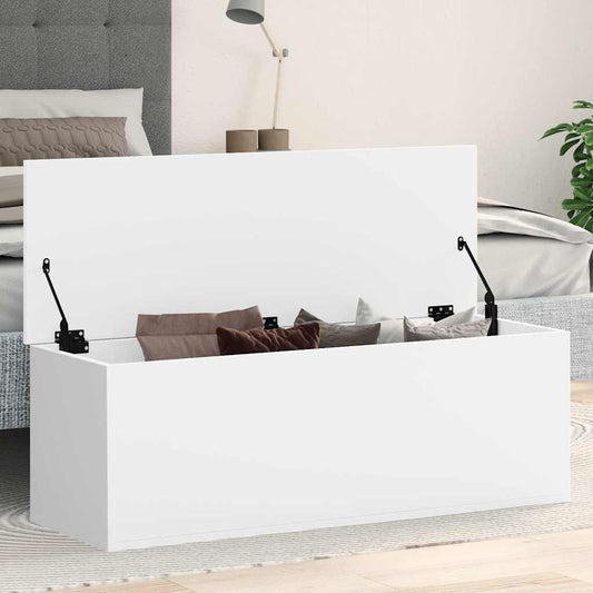 Förvaringskista Vit 102x35x35 cm