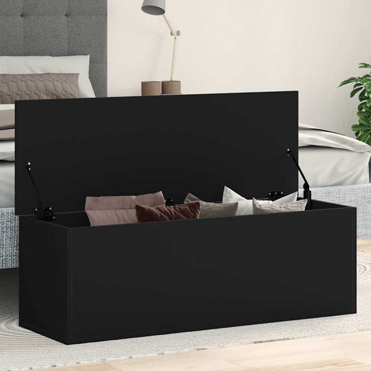 Förvaringskista Svart 102x35x35 cm