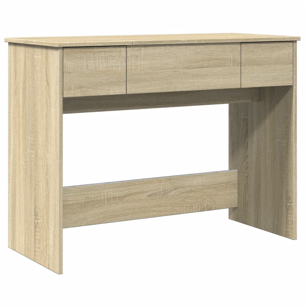 Sminkbord med spegel Sonoma Ek 100x45x76 cm