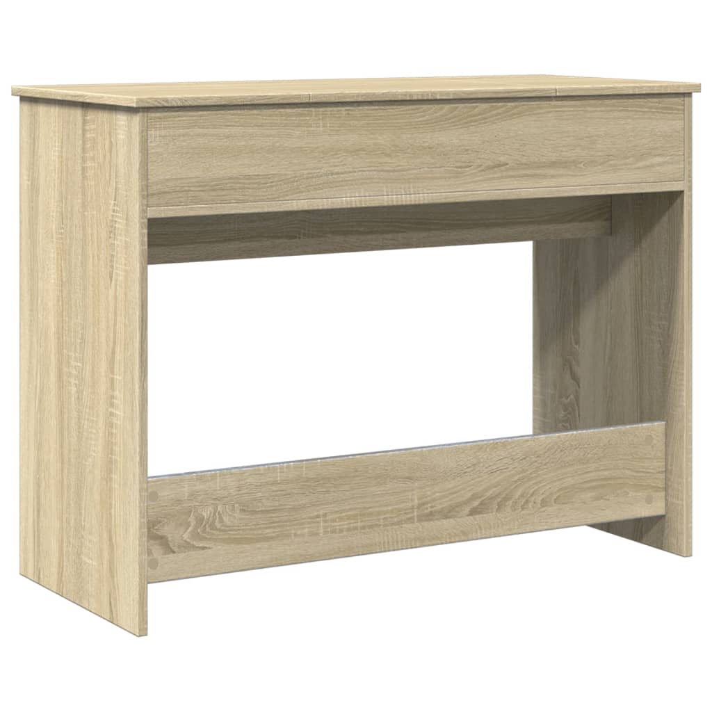 Sminkbord med spegel Sonoma Ek 100x45x76 cm