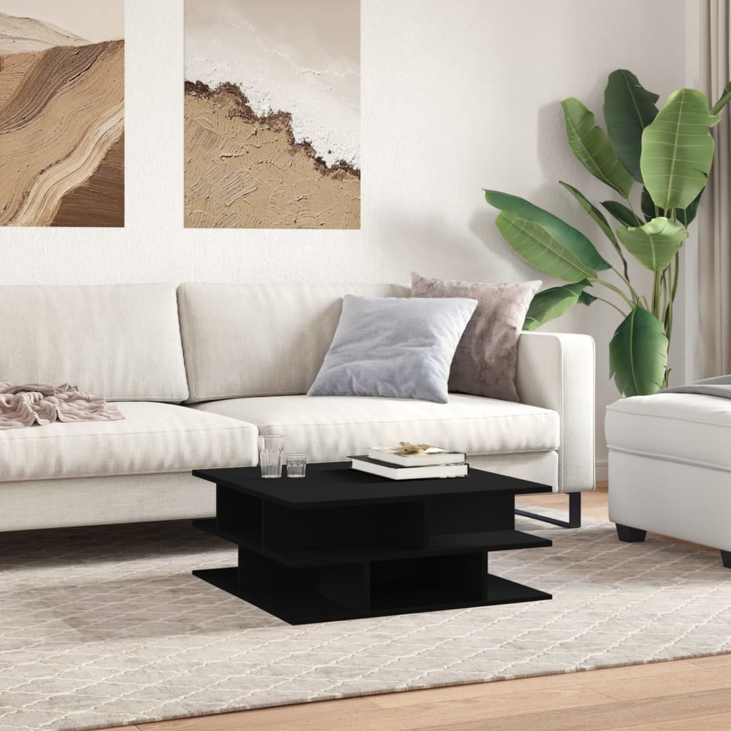 Soffbord Svart 70x70x29 cm