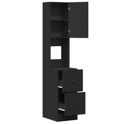 Köksinredning Köksskåp Svart 35x50x180 cm