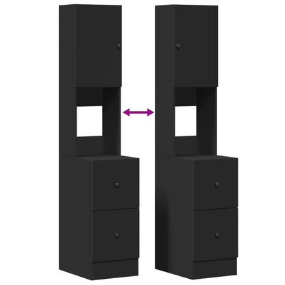 Köksinredning Köksskåp Svart 35x50x180 cm