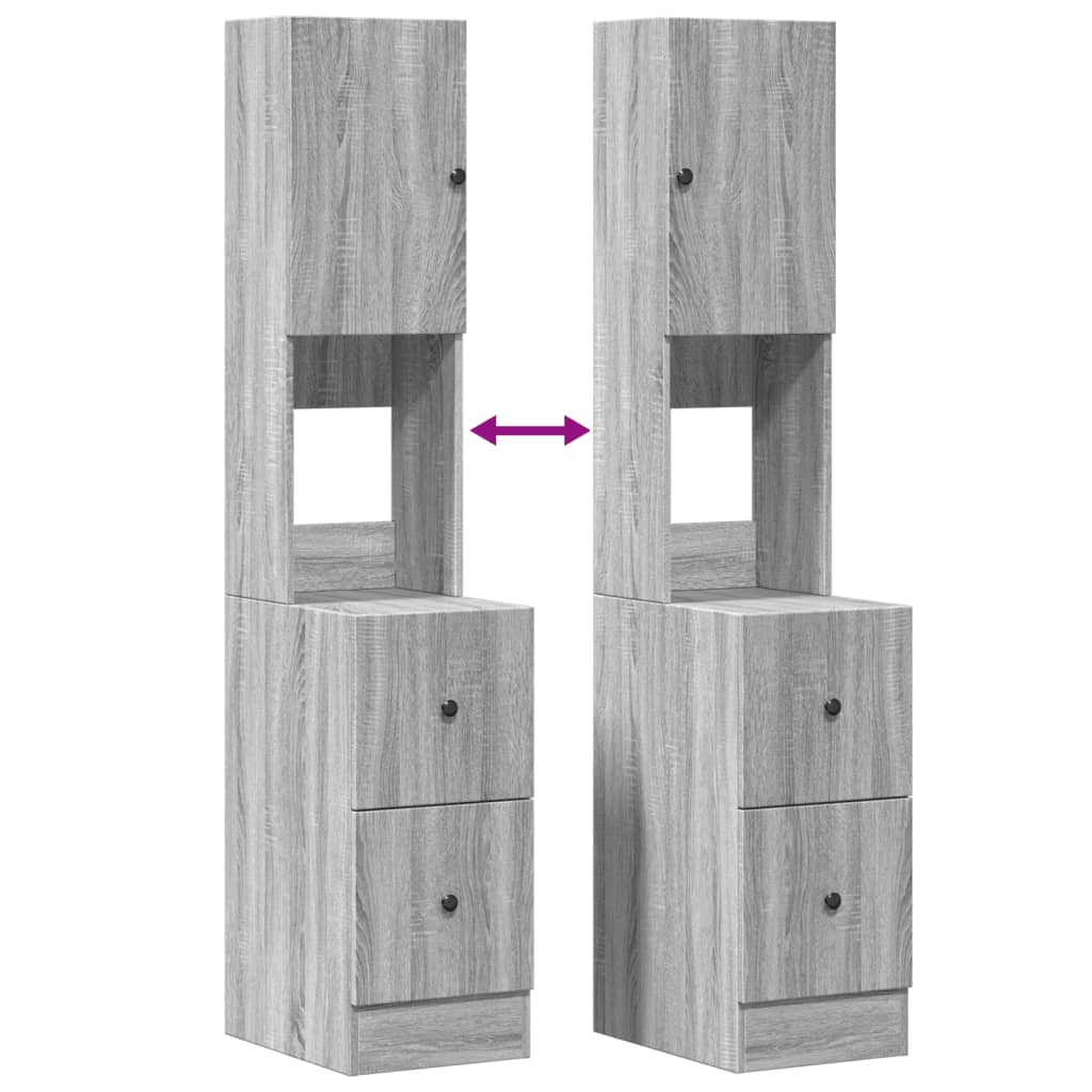 Köksinredning Köksskåp Sonoma Grå 35x50x180 cm