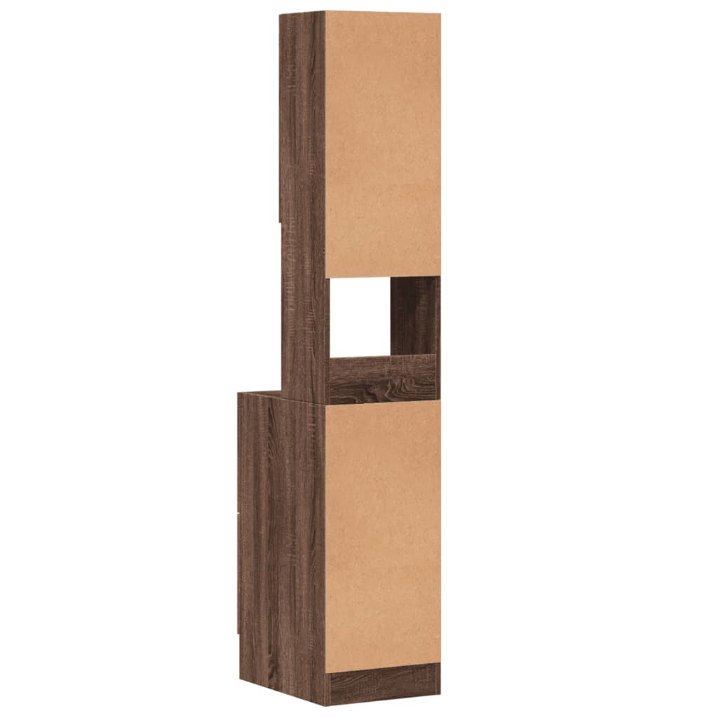 Köksinredning Köksskåp Brun Ek 35x50x180 cm