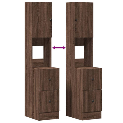 Köksinredning Köksskåp Brun Ek 35x50x180 cm