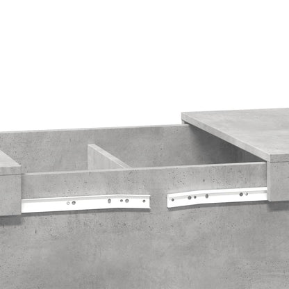 Soffbord Betonggrå 100x55x40 cm