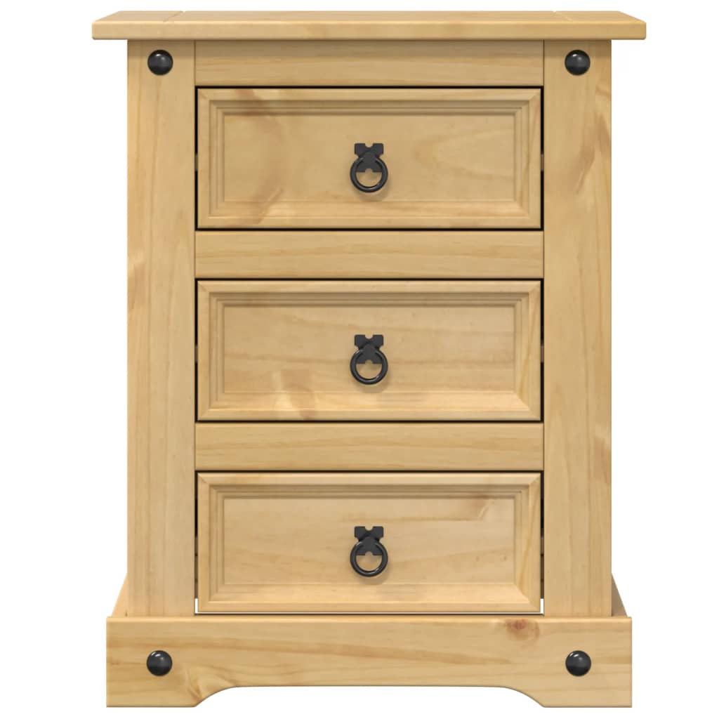 Sängbord Nattduksbord Trä Corona 53x39x66 cm massiv furu