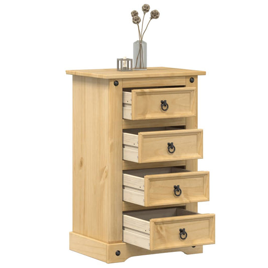 Sängbord Nattduksbord Trä Corona 53x39x84 cm massiv furu