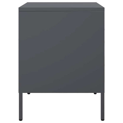 Sängbord Nattduksbord DIV. Sängskåp antracit 36x39x50,5 cm stål