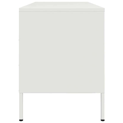 TV-Möbel DIV. TV-Skåp Vit 100,5x39x50,5 cm stål