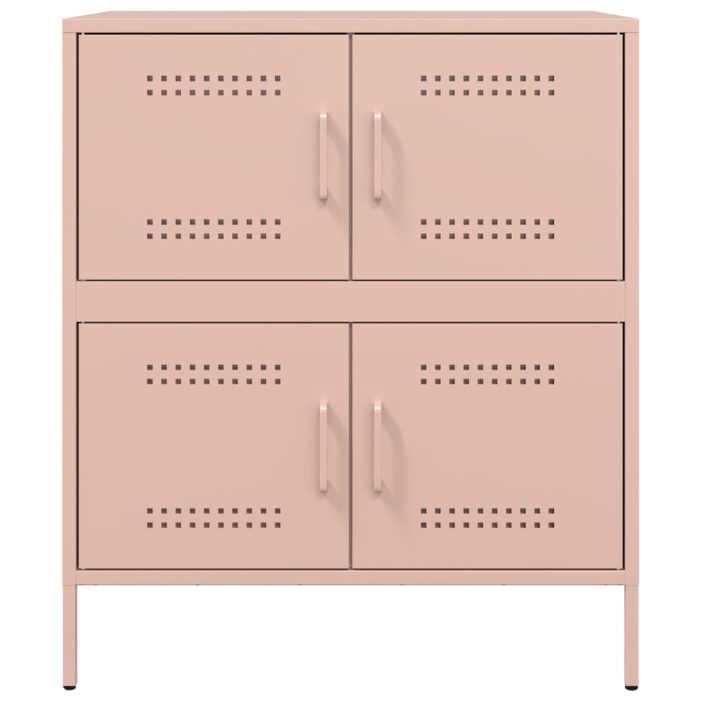 Skänk DIV. rosa 68x39x79 cm stål