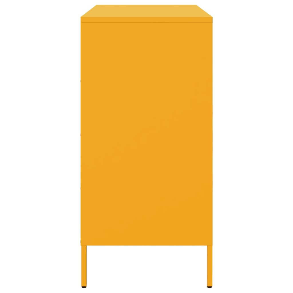 Skänk DIV. senapsgul 68x39x79 cm stål