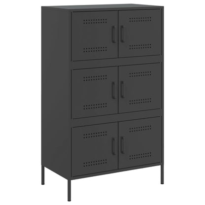 Skåp DIV. Svart 68x39x113 cm stål